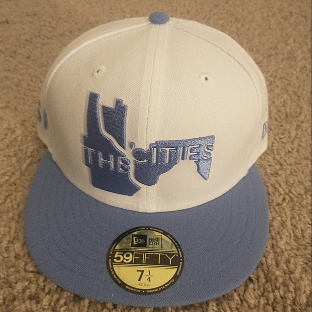 New Era 59Fifty Minnesota Timberwolves NBA hat size:7 1/4 color: White/blue